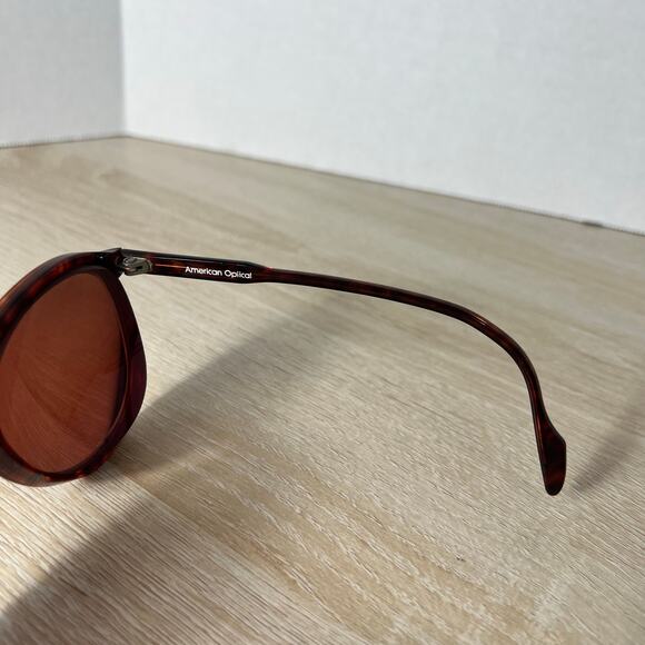Vintage American Optical Craftsmanship USA 1100 Sunglasses FRAMES ONLY Red 56-18 main image 9